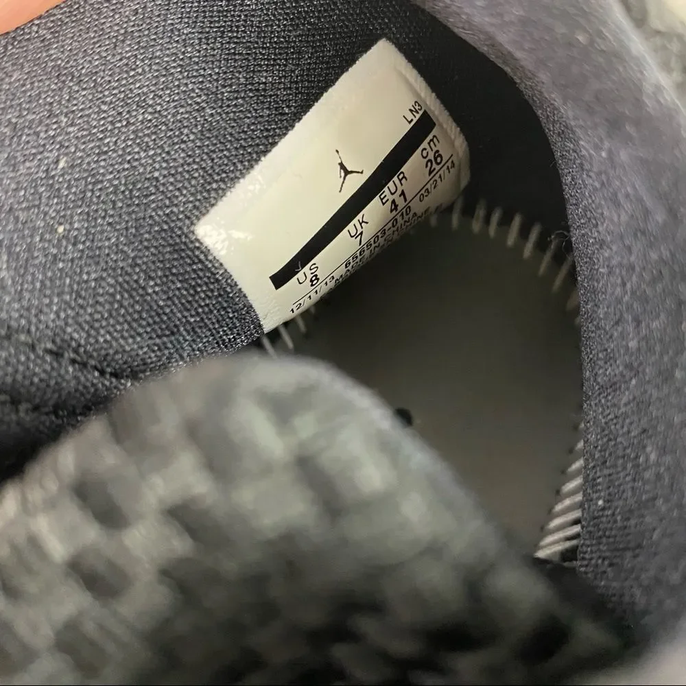 Nike Air Jordan Future OREO 656503 010 Black White Gold Wooven Mesh XI 11 8